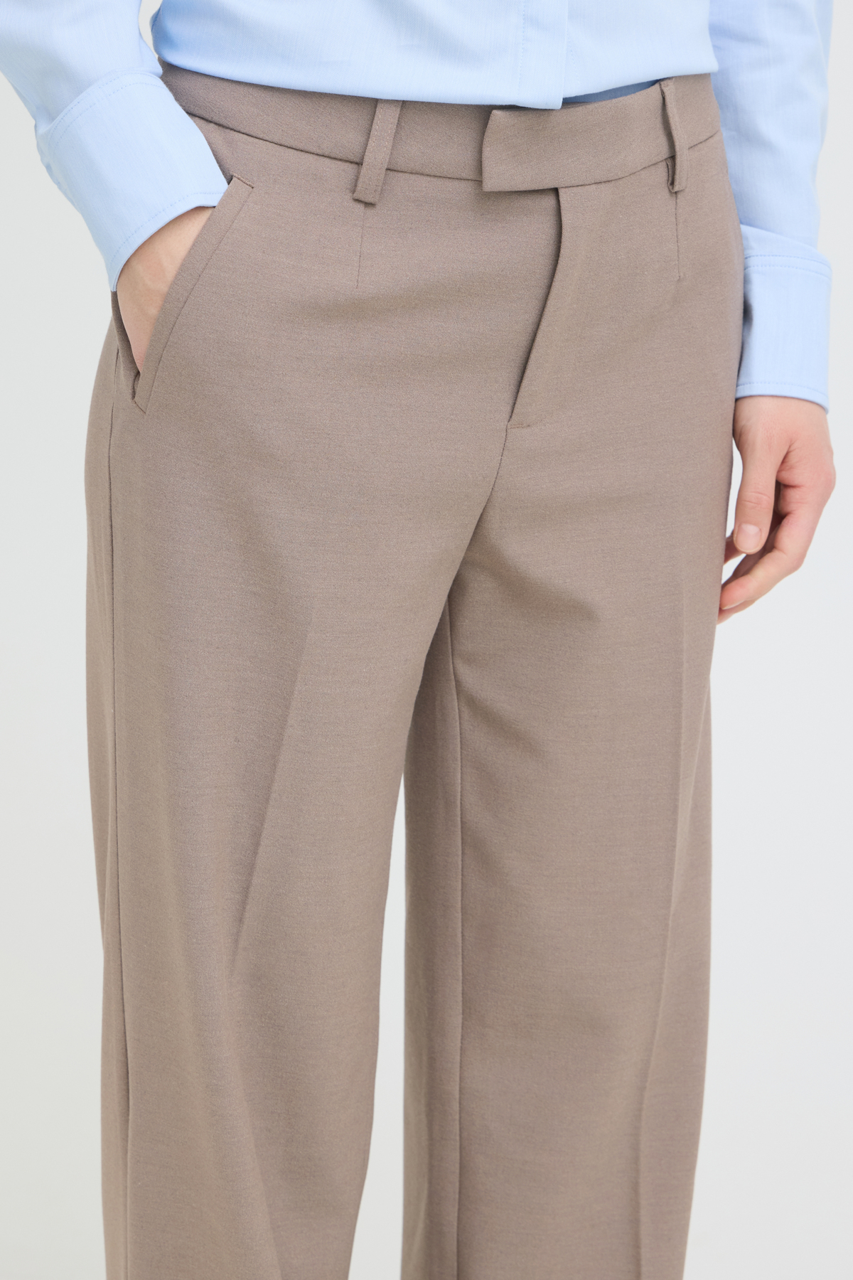 Pulz Broek Bindy walnut melange