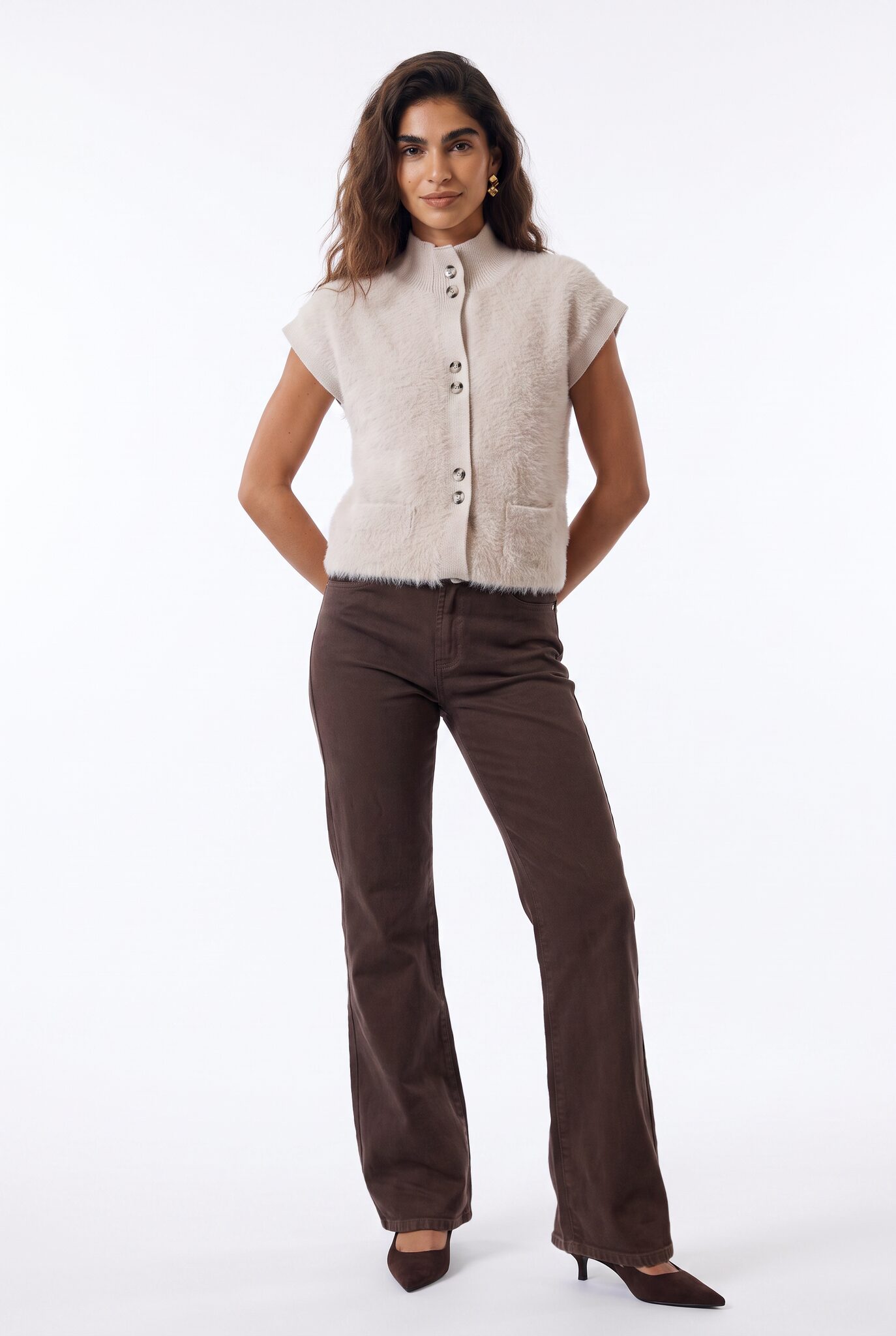 Florez Jeans Sophie Straight Dark Brown