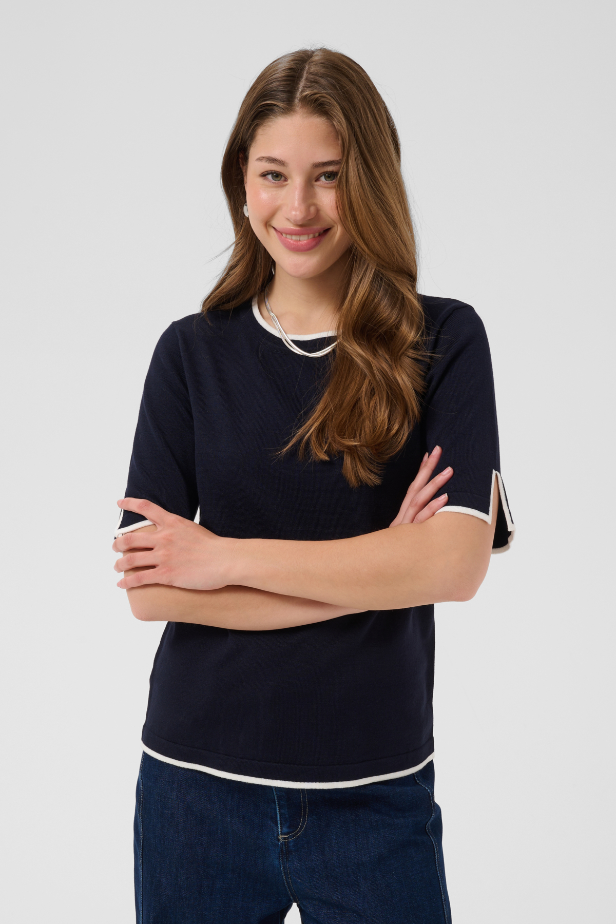Saint Tropez Mila contrast stripe