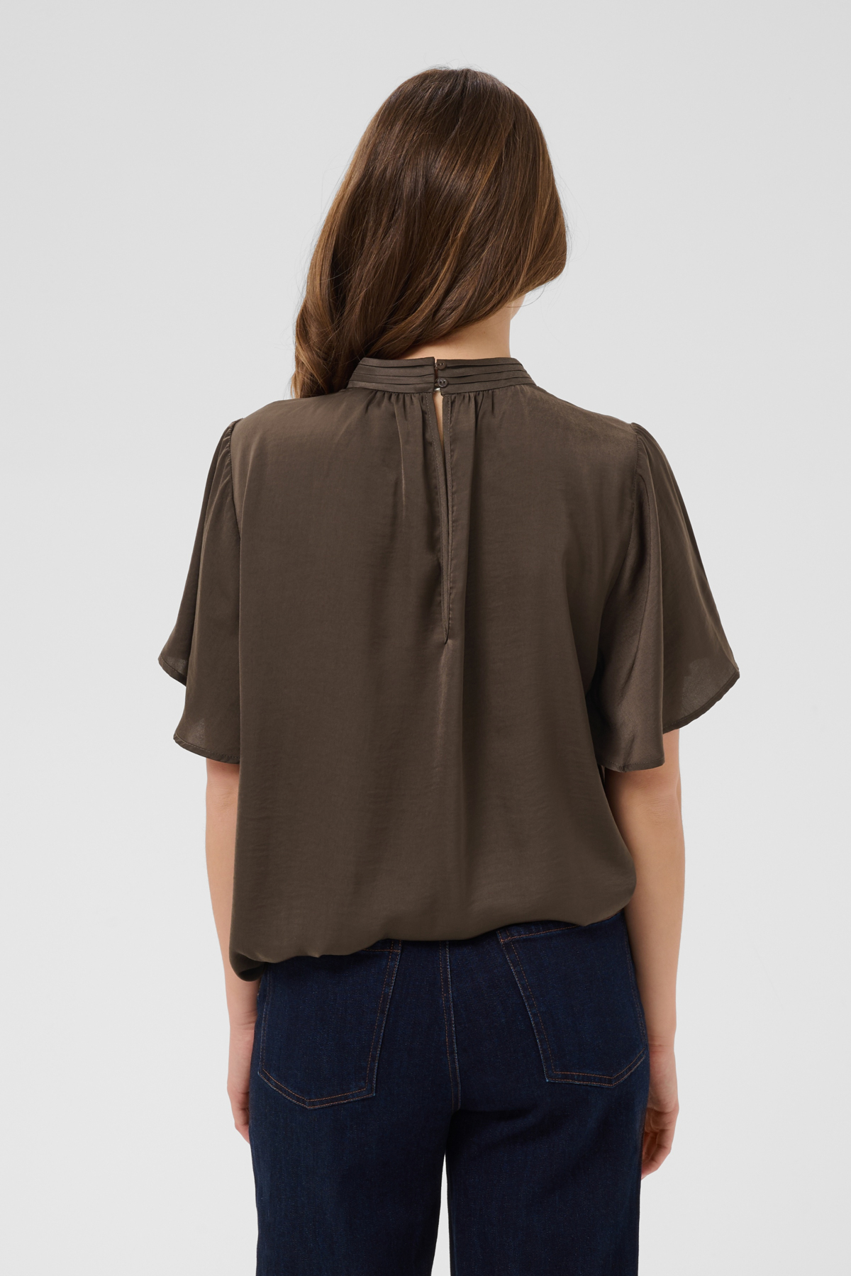 Saint Tropez Flared Blouse Aileen met korte mouw - Afbeelding 4