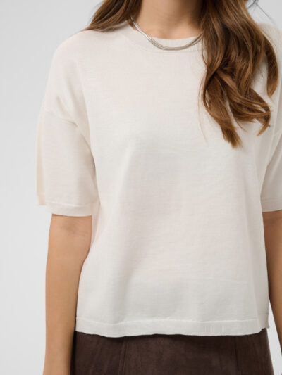Saint Tropez Mila Boxy Pullover SS - Ice, S