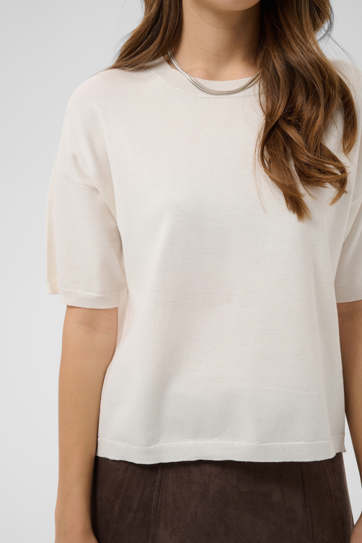 Saint Tropez Mila Boxy Pullover SS - Afbeelding 2
