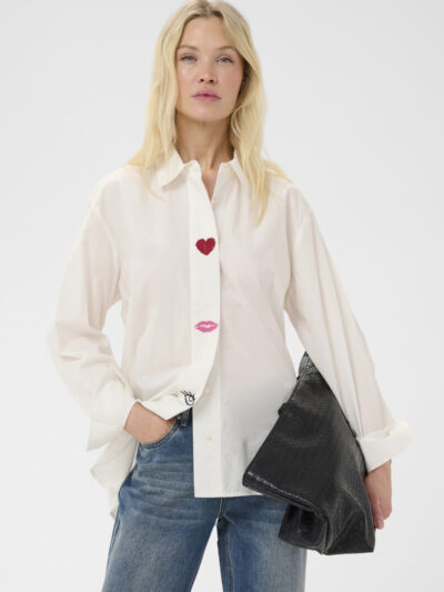 Culture blouse Odette white voorkant