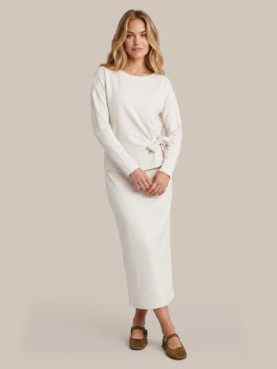 Birgid rok beige voor