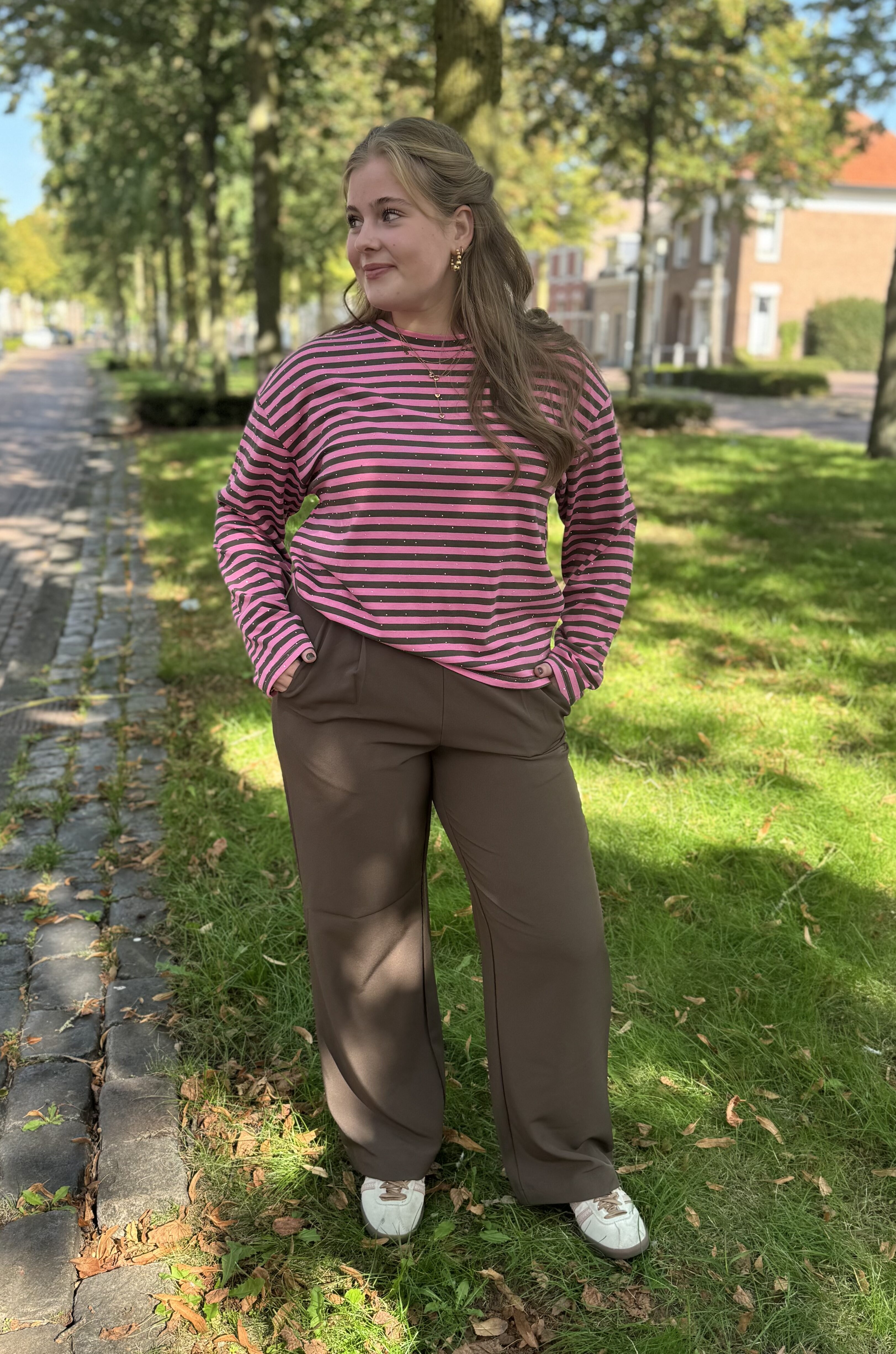 Saint Tropez Broek Celest Wide Leg