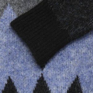 Grey melange & blue